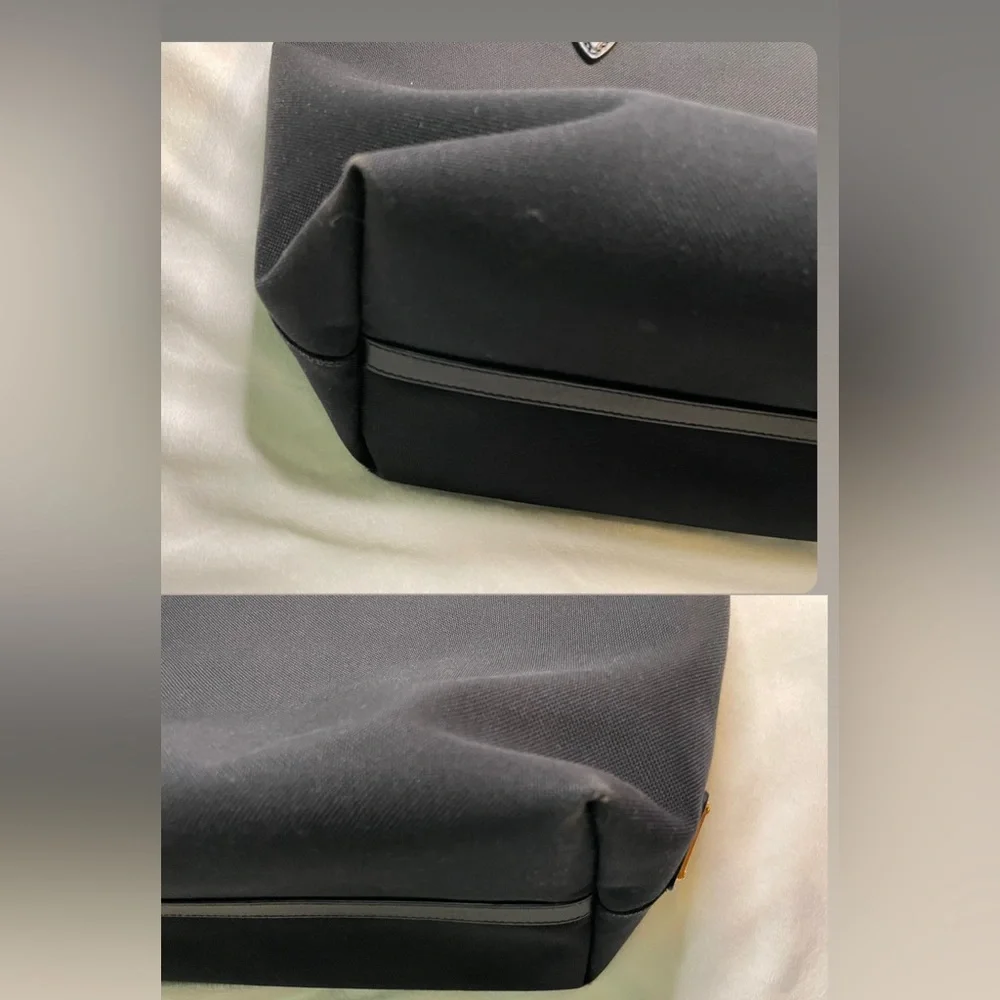 Prada Black Logo Jacquard Canvas Tote Bag 🖤 - Picture 11 of 13
